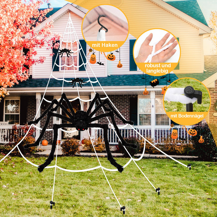 Sonnewelt Spinnennetz Deko Halloween Deko 5m/7m