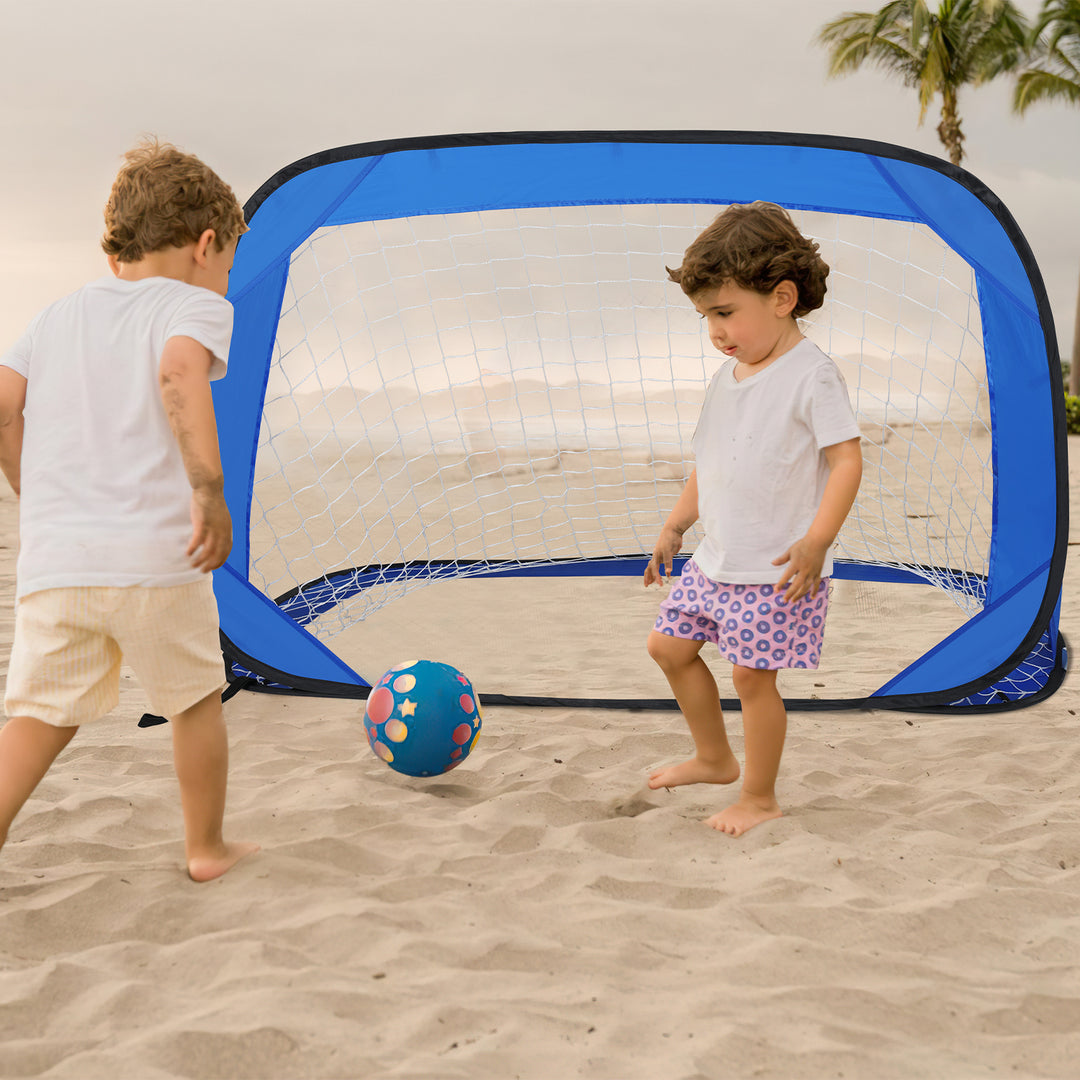 Sonnewelt Fußballtor Fussballtore-Set für Kinder 4 Spielmodi