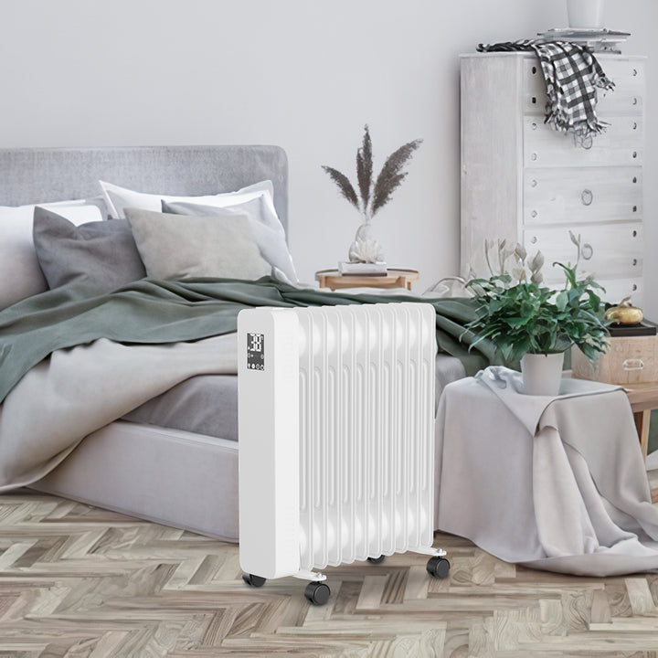 Sonnewelt Ölradiator Elektroheizung 2500W WiFi App & Fernbedienung