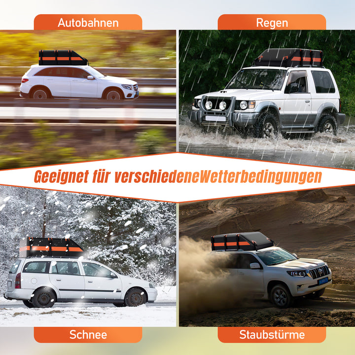 Sonnewelt Dachbox Auto Dachkoffer 550L Faltbare Wasserdicht