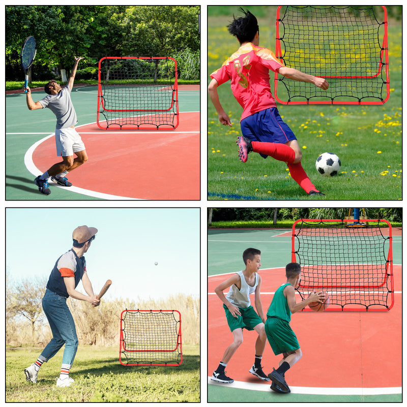 Sonnewelt Fußball Rebounder Rückprallwand Netz