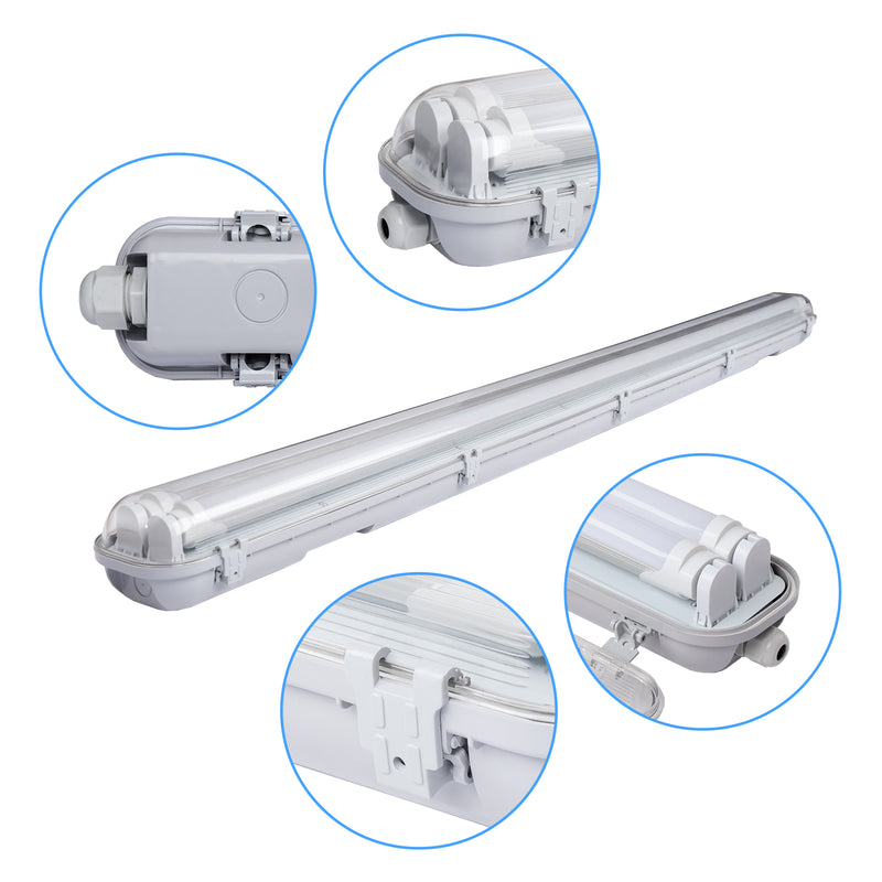 Sonnewelt LED damp-proof light double T8 neutral white 18W/24W