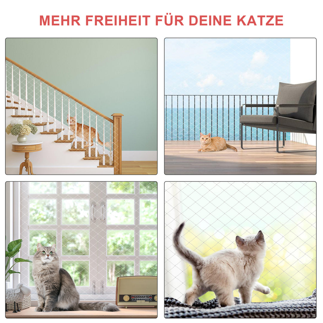 Sonnewelt cat net balcony net safety net 3x8m