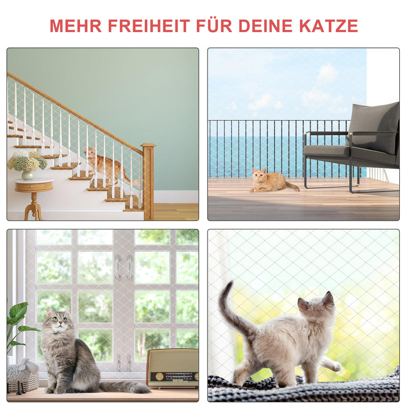 Sonnewelt Katzennetz Balkonnetz Sicherheitsnetz 3x8m