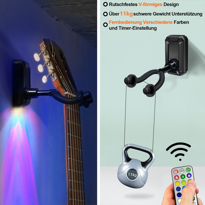 Sonnewelt Gitarrenhalter Gitarrenwandhalter Gitarrenständer