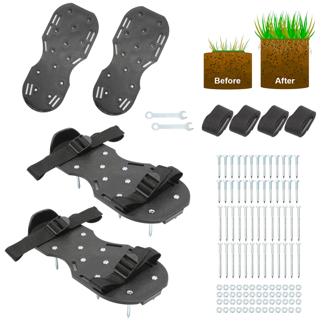 Sonnewelt 1 Paar Nagelschuhe Rasenbelüfter für Bodenbeschichtung