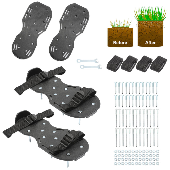 Sonnewelt 1 Paar Nagelschuhe Rasenbelüfter für Bodenbeschichtung