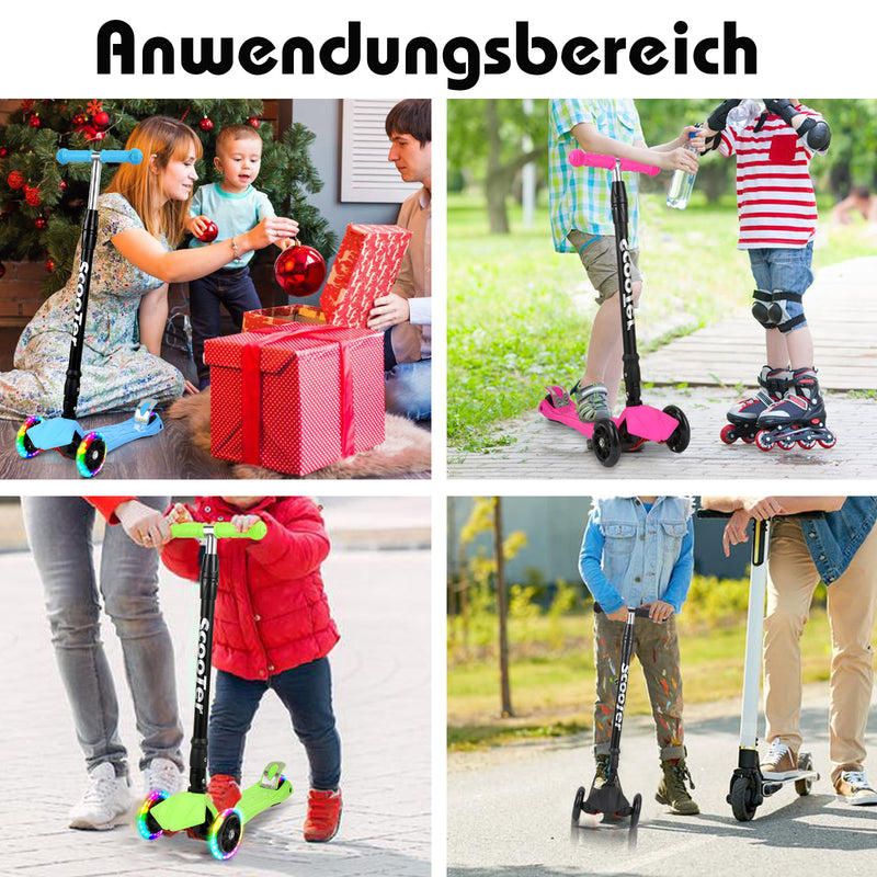 Sonnewelt Kinderroller Faltbar mit LED Leuchtenden Räder