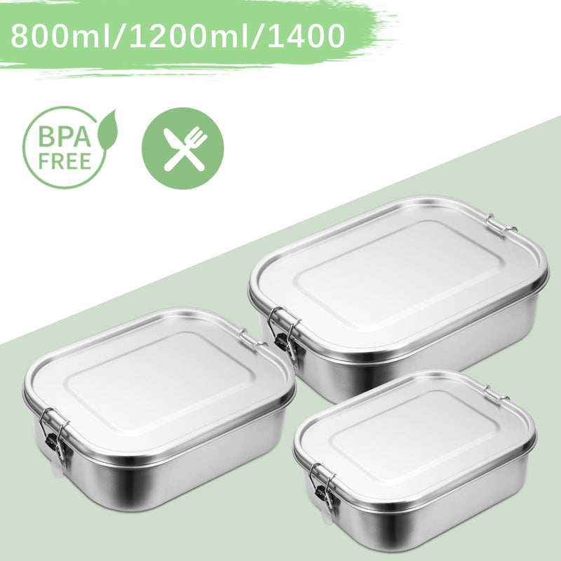 Sonnewelt lunch box stainless steel lunch box 800+1200+1400ml combo set