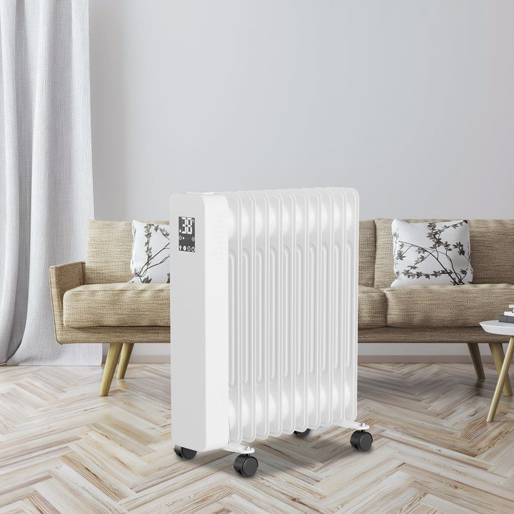 Sonnewelt Ölradiator Elektroheizung 2500W WiFi App & Fernbedienung