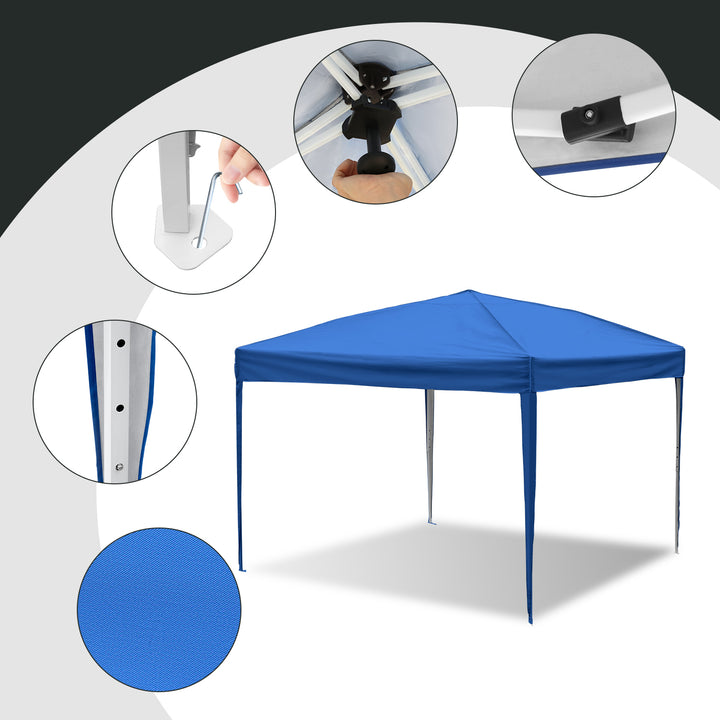Sonnewelt Pop-Up Pavillon Gazebo mit Zentralverriegelung 3x3m