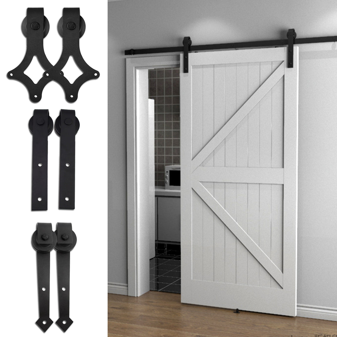 Sonnewelt Schiebetürbeschlag Set Schiebetürsystem 152cm/183cm/200cm/244cm/363cm