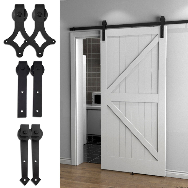 Sonnewelt Schiebetürbeschlag Set Schiebetürsystem 152cm/183cm/200cm/244cm/363cm