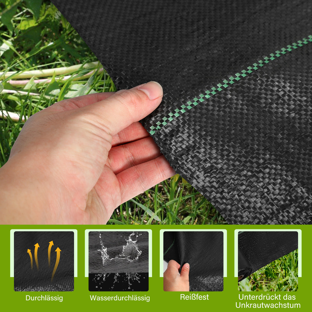 sonnewelt 1-4m weed control fleece ground fabric tear-resistant