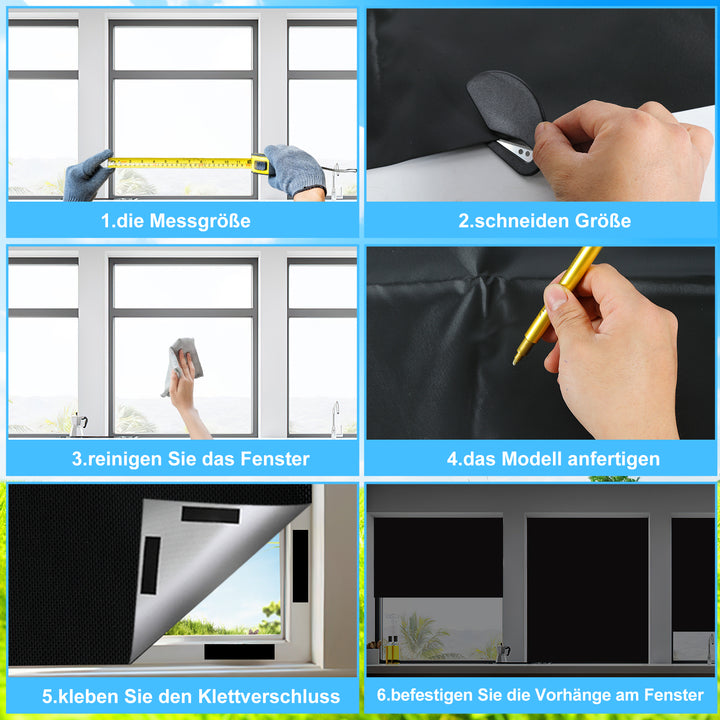 Sonnewelt Fenster Verdunkelung Verdunklungsfolie Ohne Bohren