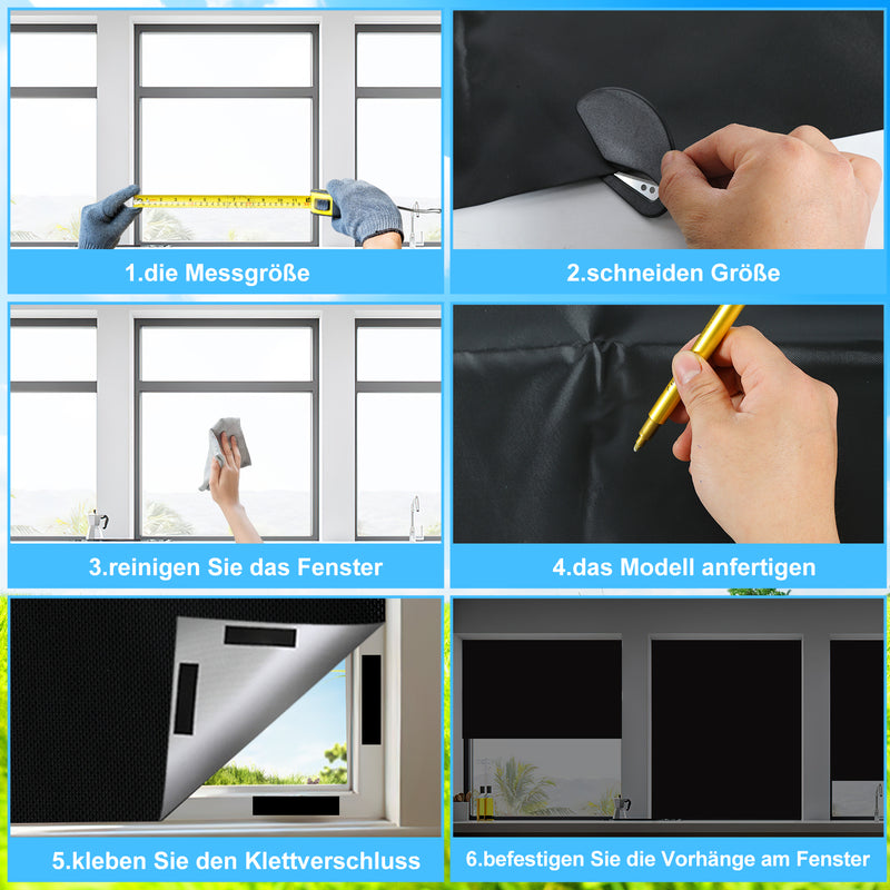 Sonnewelt Fenster Verdunkelung Verdunklungsfolie Ohne Bohren