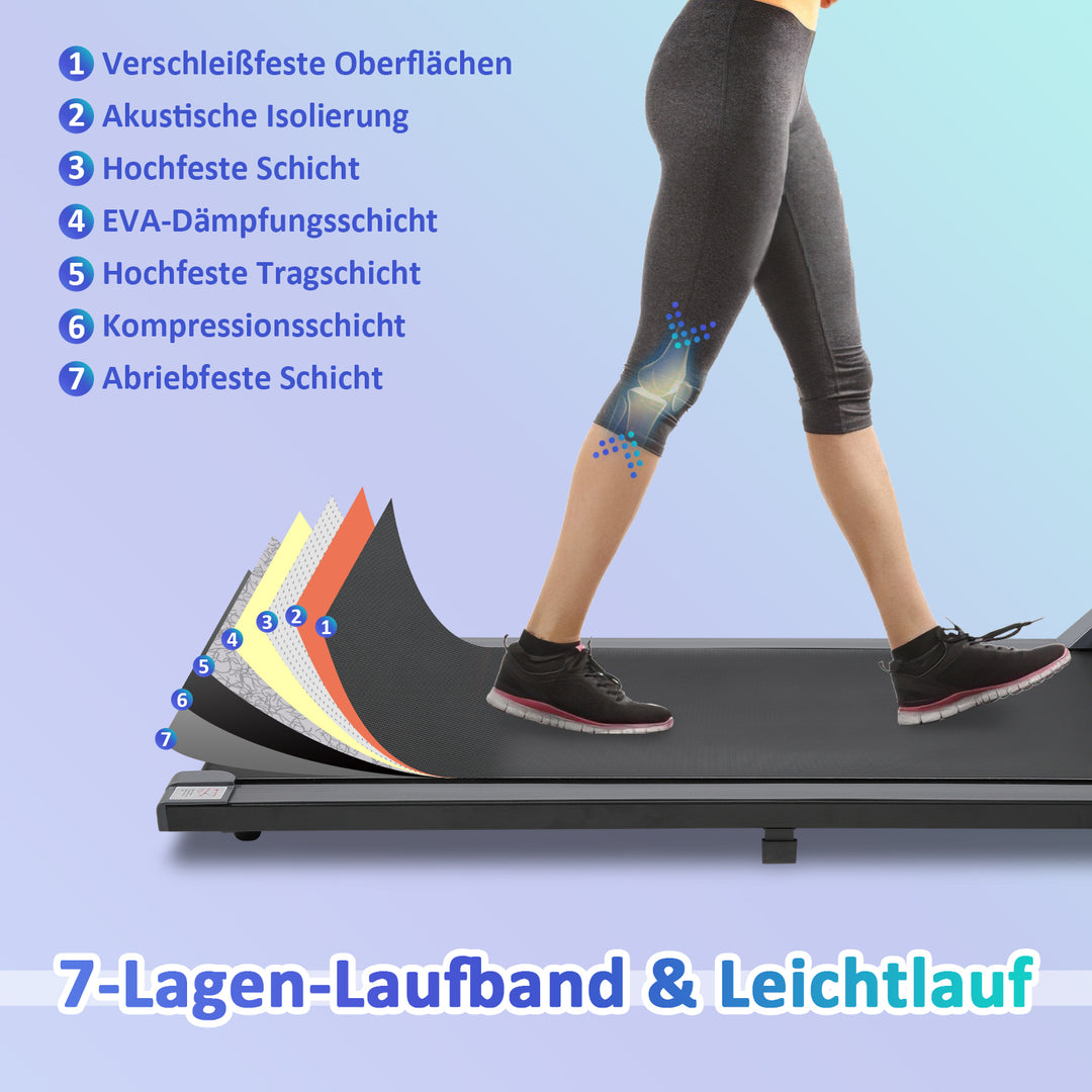 Sonnewelt Laufband für Zuhause mit LED-Anzeige Fernbedienung und App Steuerung