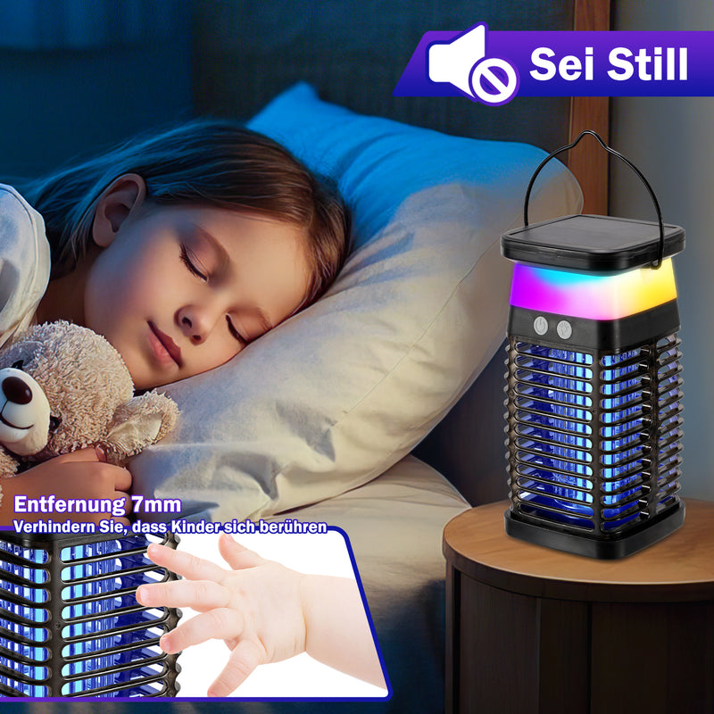Sonnewelt Solar Mückenabwehr-Lampe UV-Licht Mückenlampe RGB