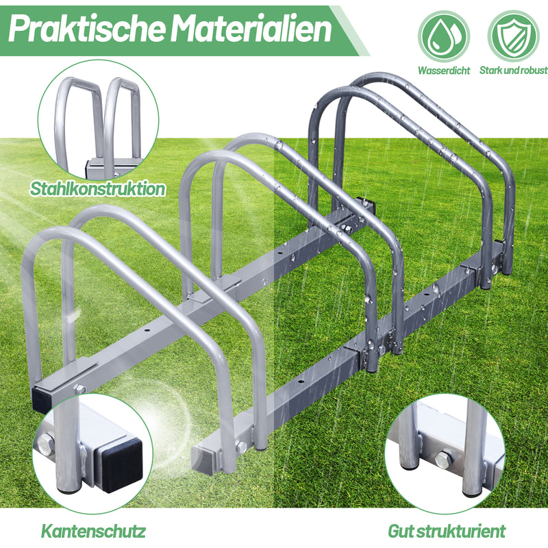 Sonnewelt Fahrradständer für 2/3/4/5/6 Fahrräder