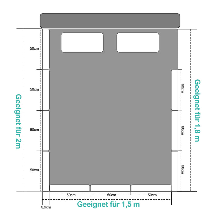 Sonnewelt Bettgitter Rausfallschutz 38cm Höhe