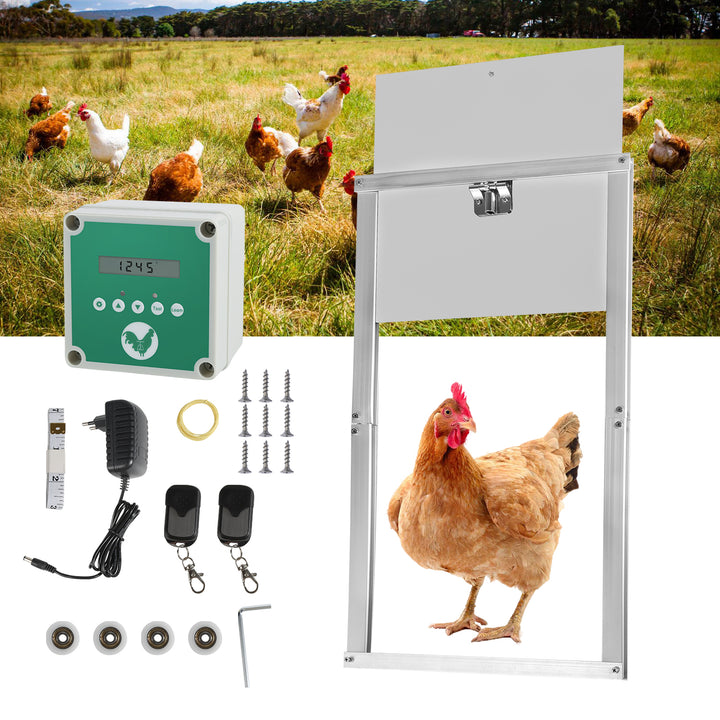 Sonnewelt Automatische Hühnertür Flüssigkristallanzeige mit Lichtsensor und Zeitsteuerung