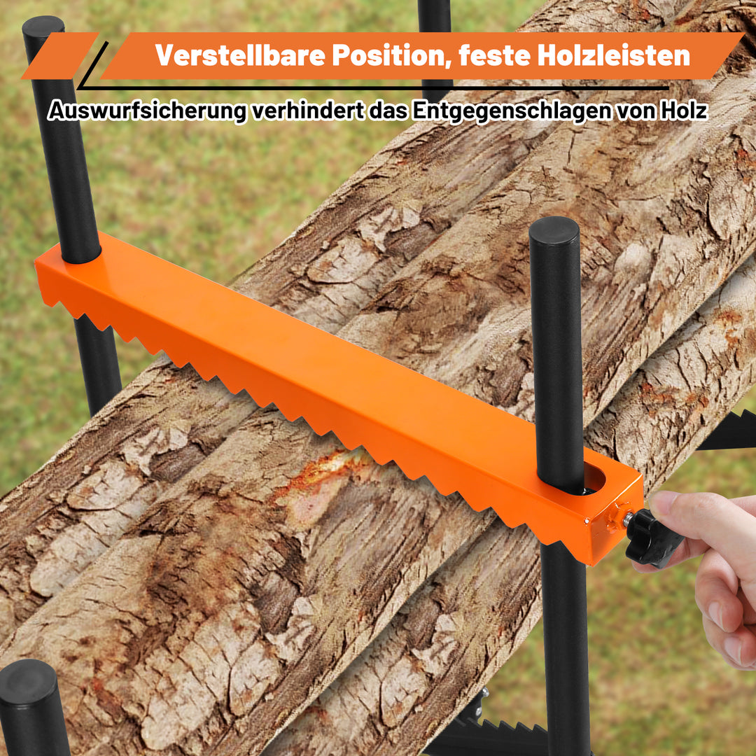 Sonnewelt Sägebock Klappbar Holzsägebock mit Auswurfsicherung & Maßskala
