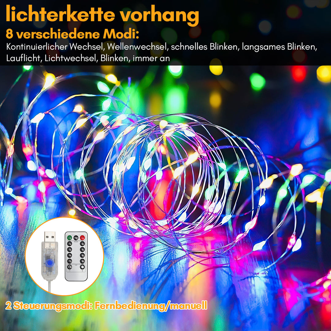 Sonnewelt LED light curtain 3x3m/3x6m warm white/color
