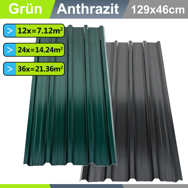 Sonnewelt trapezoidal sheet metal roof sheet profile sheet galvanized 12x