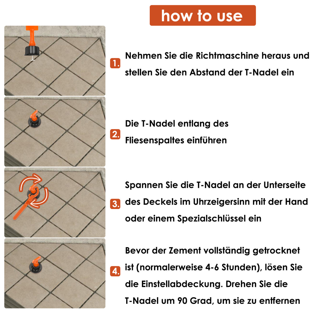 Sonnewelt 110/220 piece leveling system for tile laying