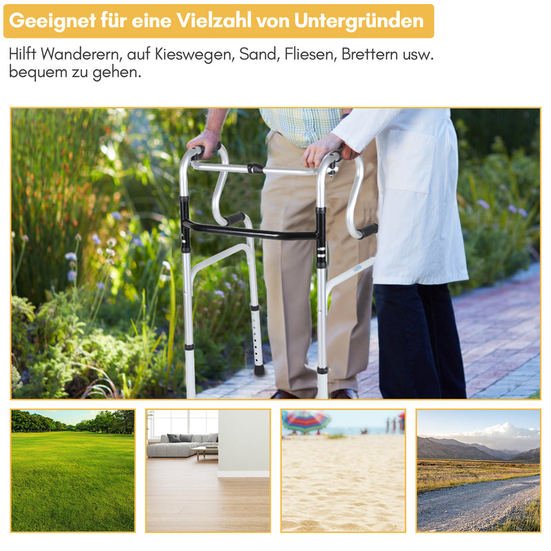 Sonnewelt Gehhilfe Leicht Rollator aus Aluminium bis 180 kg