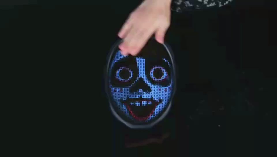 Sonnewelt LED Maske Party Halloween APP-Steuerung