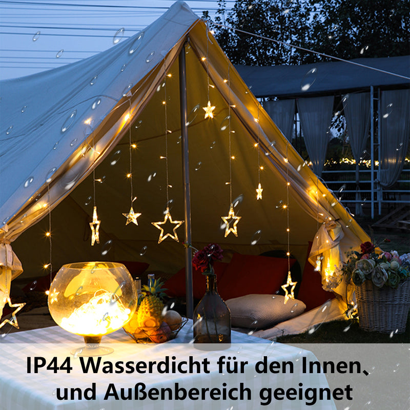 Sonnewelt Star LED Lichterkette Lichtervorhang