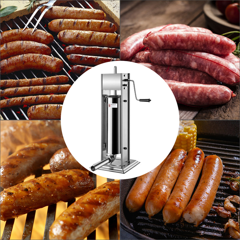Sonnewelt Wurstfüllmaschine Zuhause Edelstahl 3L 5L 7L