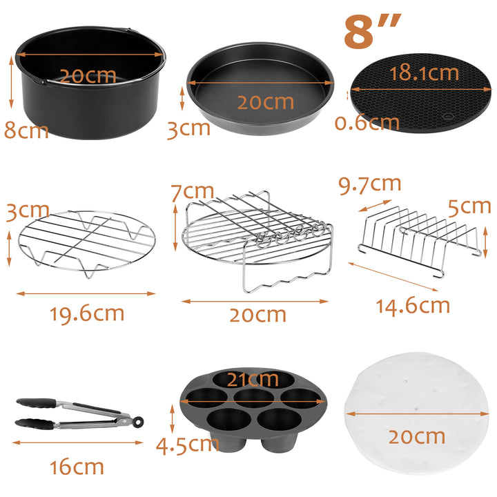 Sonnewelt 12X Accessory Set for Hot Air Fryer Airfryer