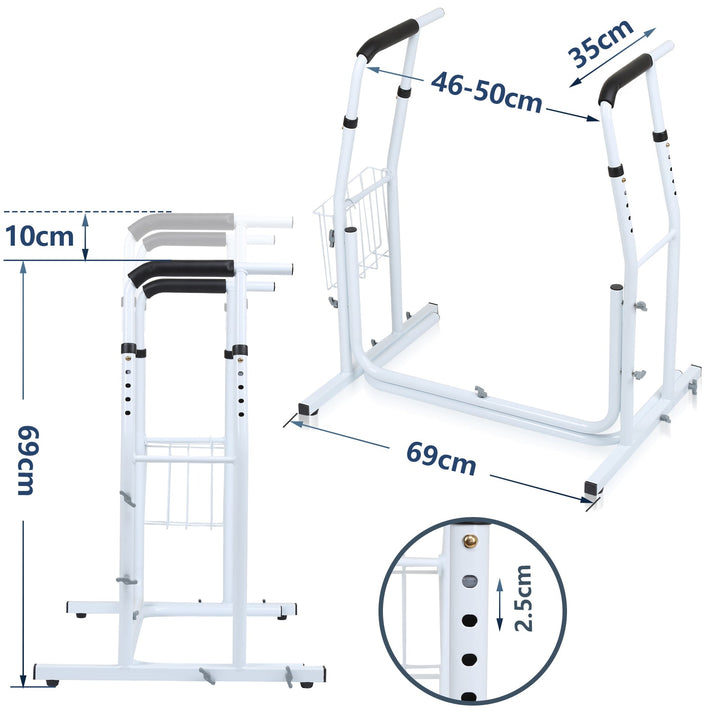 Sonnewelt Toilets Standing Aid Toilet Support Height Adjustable