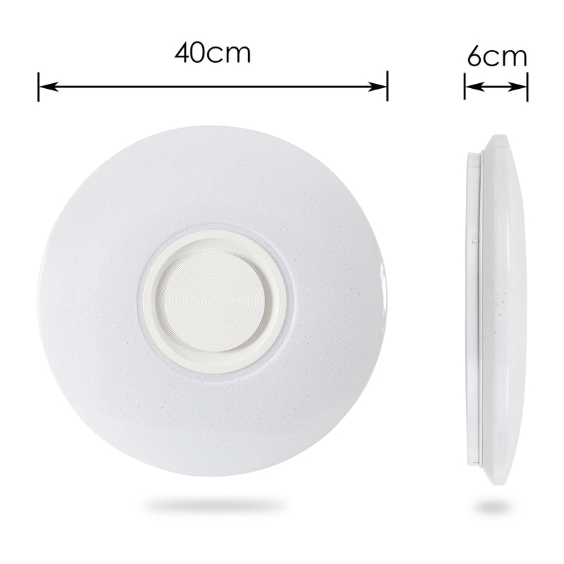 Sonnewelt Led Deckenlampe 36W Dimmbar RGB Bluetooth APP Steuerung