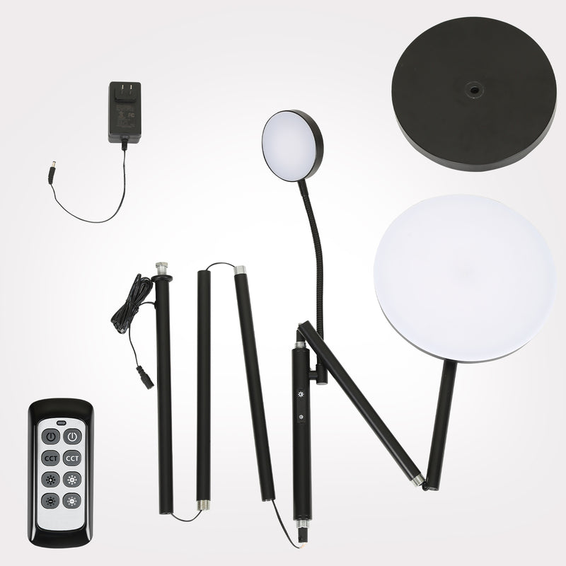 Sonnewelt LED Stehlampe Dimmbar 27W mit 7W Leselampe mit Fernbedienung