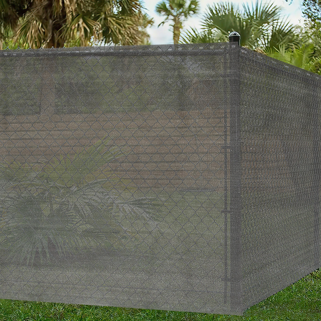 Sonnewelt Sichtschutz HDPE Windschutz Schattennetz Grün/Grau