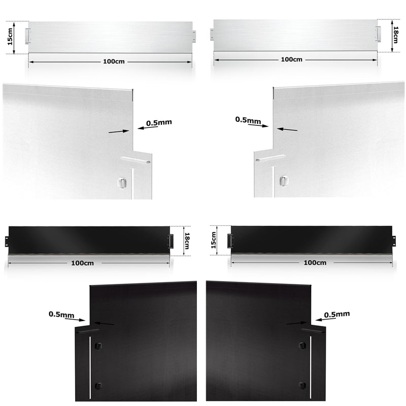 Sonnewelt Rasenkante Metall Beetumrandung 15cm/18cm