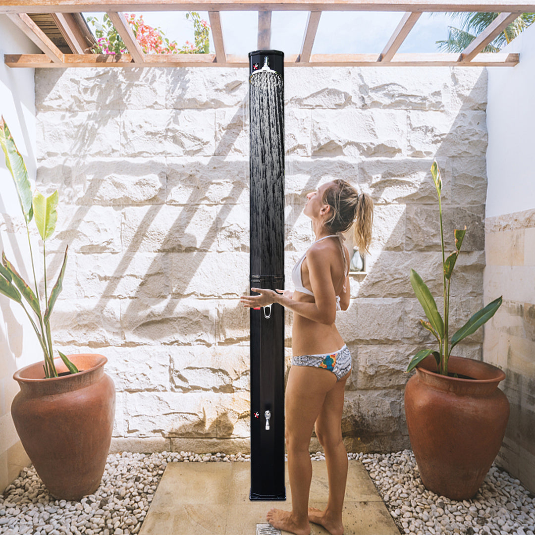 Sonnewelt Solar Shower 35L Solar Shower Garden Shower Including Protective Cover