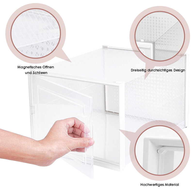 Sonnewelt Schuhbox mit 6-8 Boxen Stapelbar