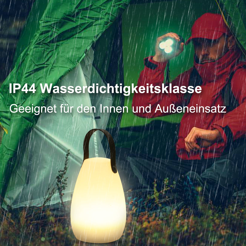 Sonnewelt LED Akku Außen Tischleuchte Tragbare