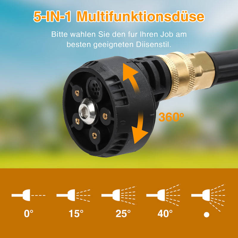 Sonnewelt Akku Hochdruckreiniger Tragbarer 20V Max 435 PSI