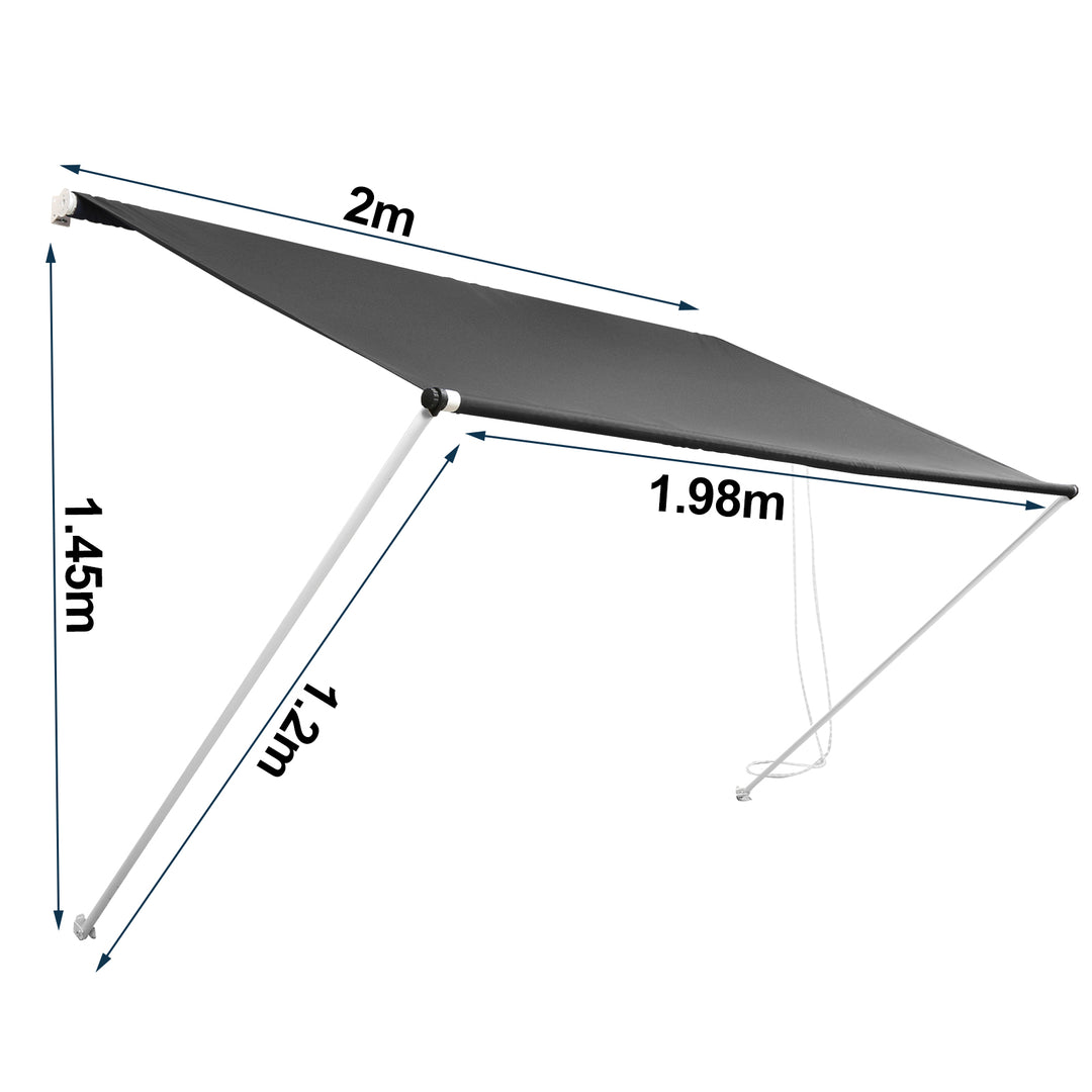Sonnewelt Einziehbar Markisen Spannmarkise