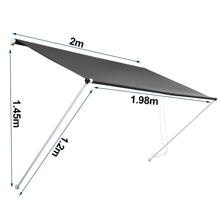 Sonnewelt Einziehbar Markisen Spannmarkise