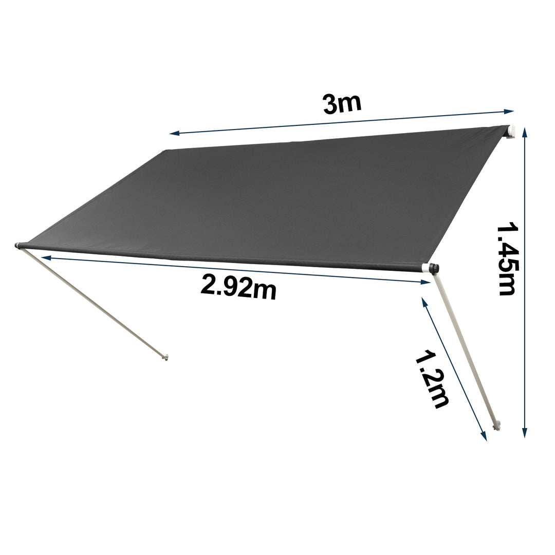 Sonnewelt Einziehbar Markisen Spannmarkise