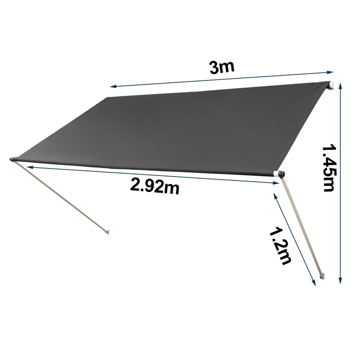 Sonnewelt Einziehbar Markisen Spannmarkise