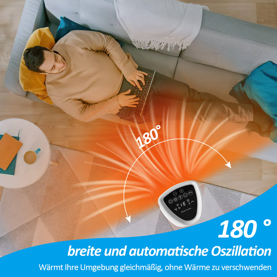 Sonnewelt 2000W Keramik Heizlüfter mit automatischer Oszillation
