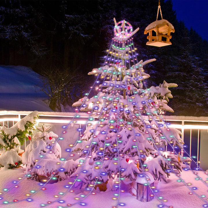Sonnewelt LED light chain with stars with 9 garlands