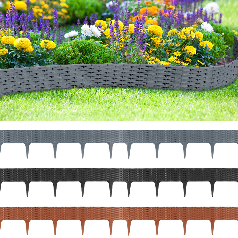 Sonnewelt Rasenkante Gartenpalisade Rattan-Optik
